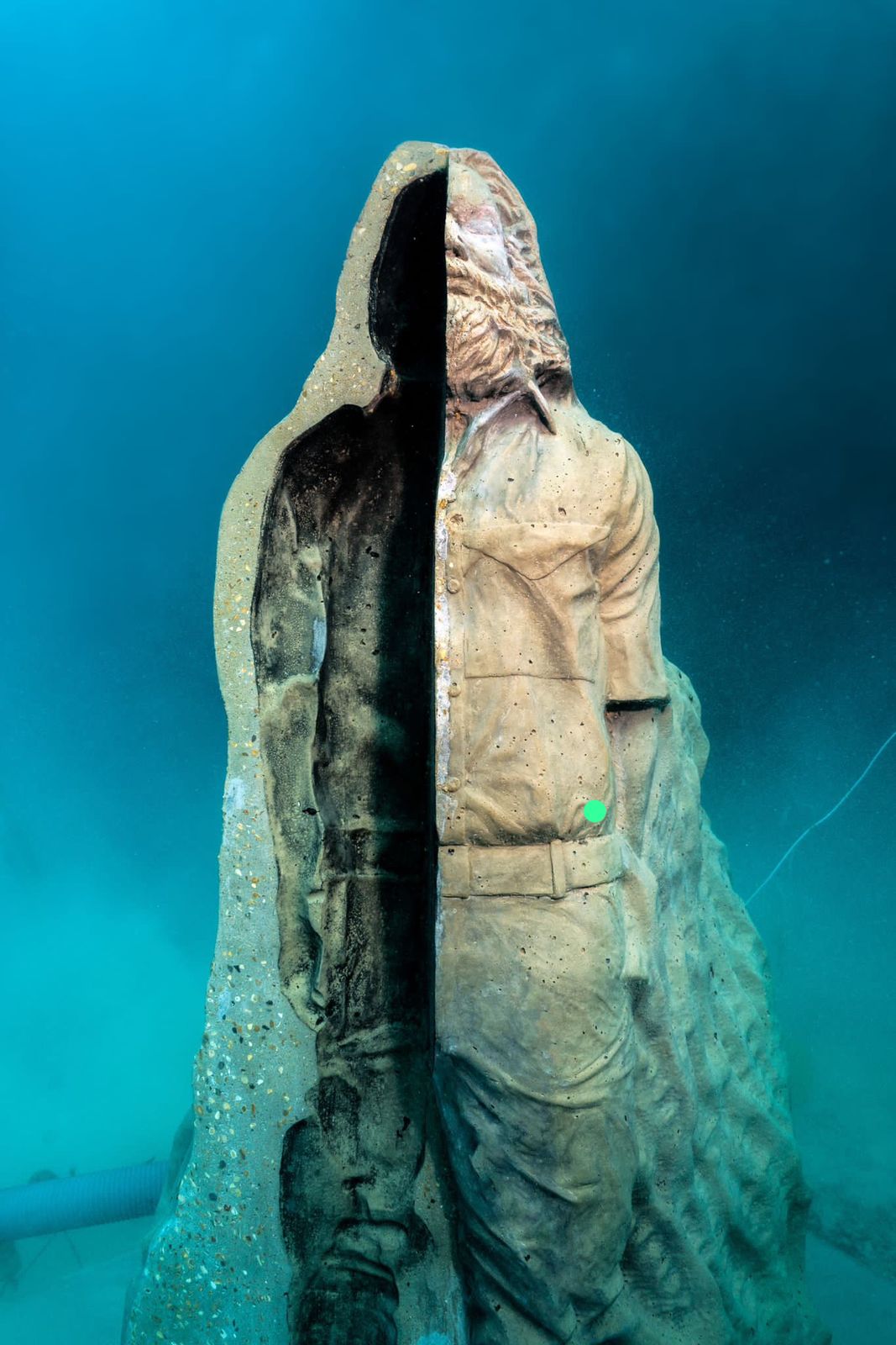 Full view of the underwater sculpture