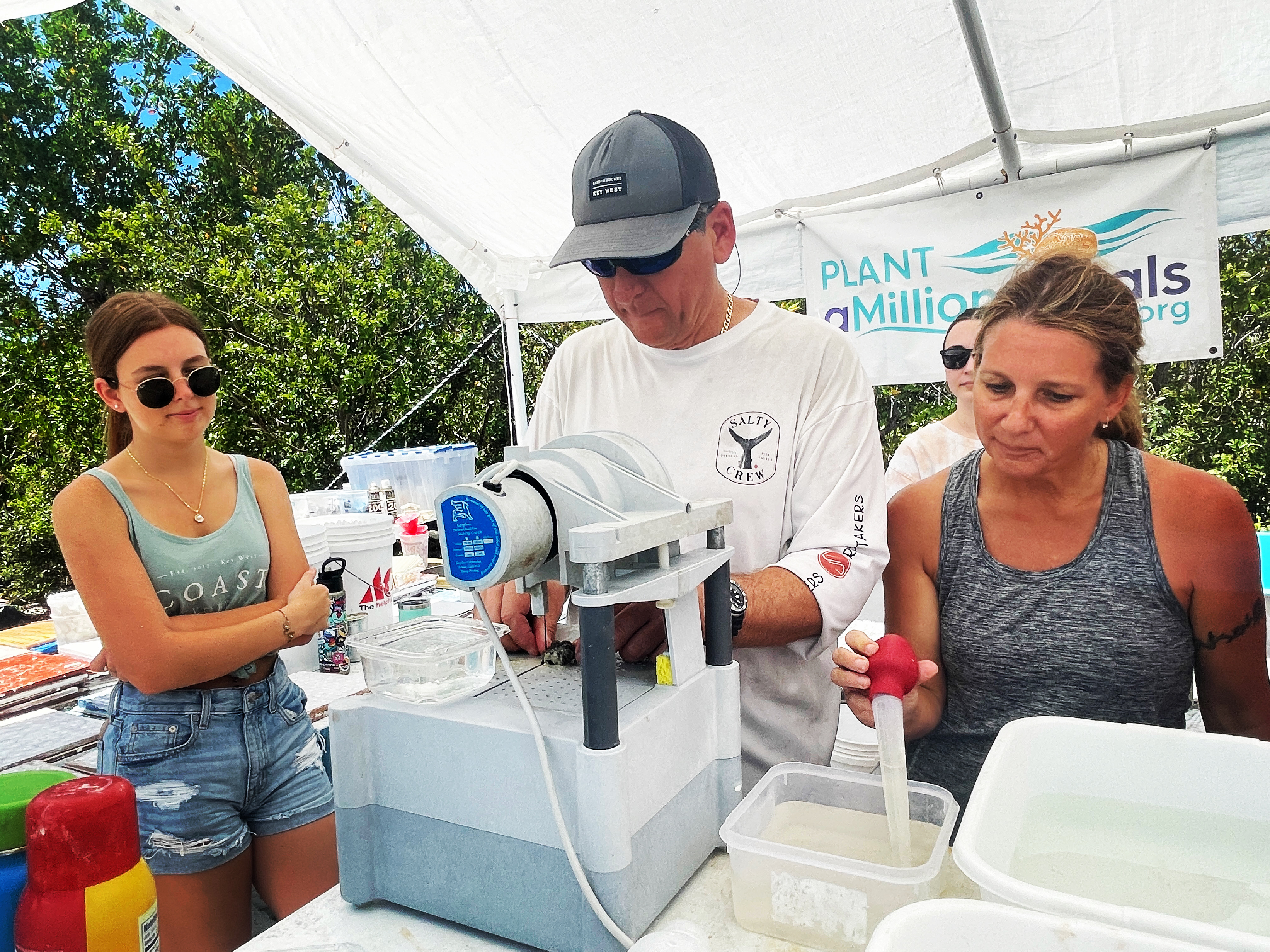 Volunteers at Plant A Million Corals Foundation