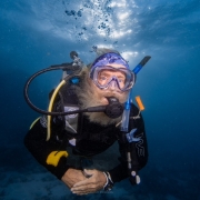 Dr. David Vaughan diving